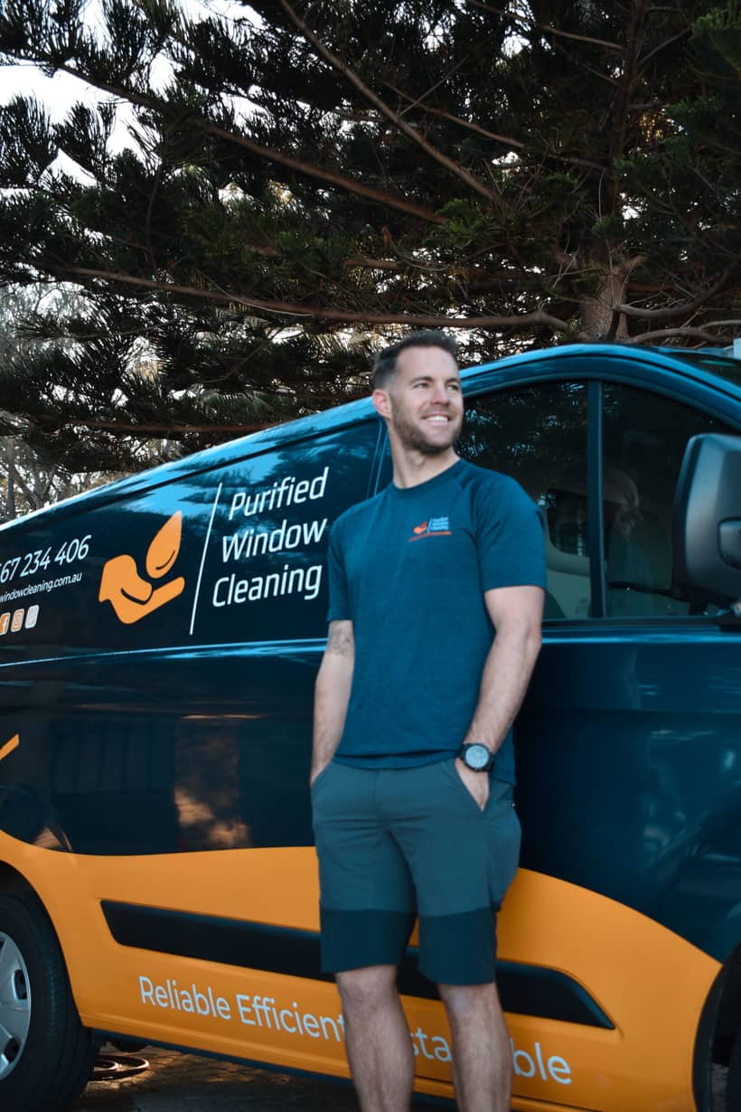 Tom, founder of Purified Group, Perth's preferred cleaning team