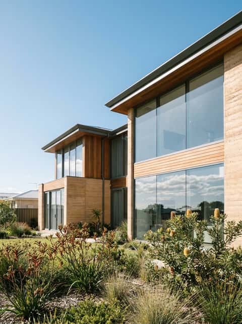 Pure water window cleaning system on a Perth home compared to traditional method