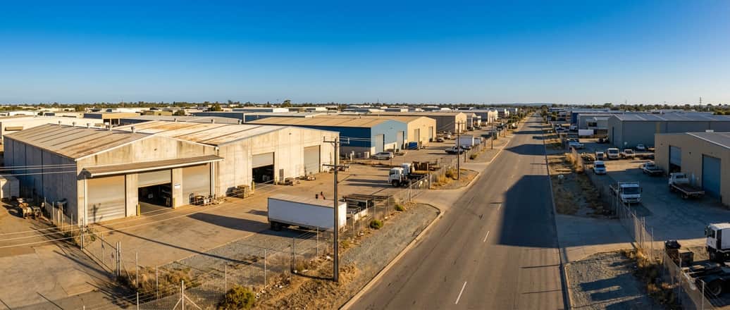 Commercial industrial precinct in Welshpool Perth WA