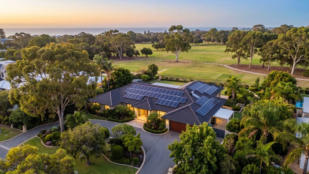 An established home under mature trees on a leafy street a few blocks from the coast, Floreat
